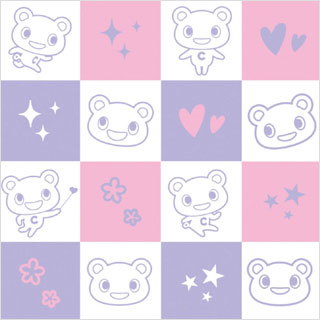スクエアパターン（ピンク系）