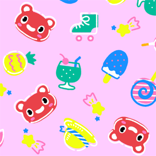 レトロサマー（ピンク）